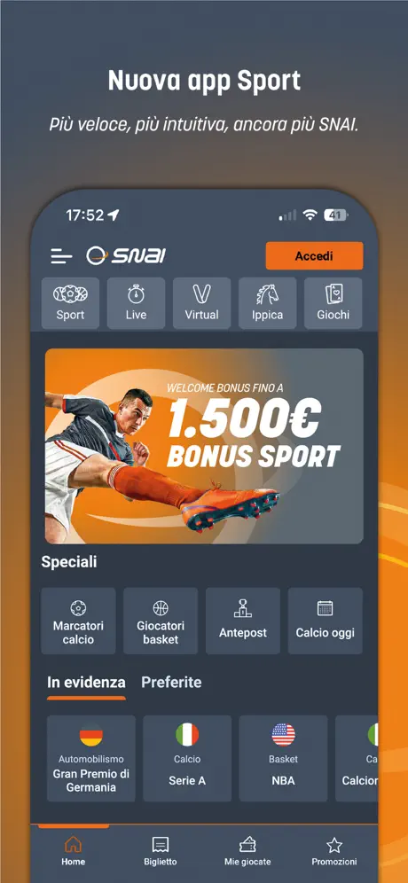 Snai App Sport